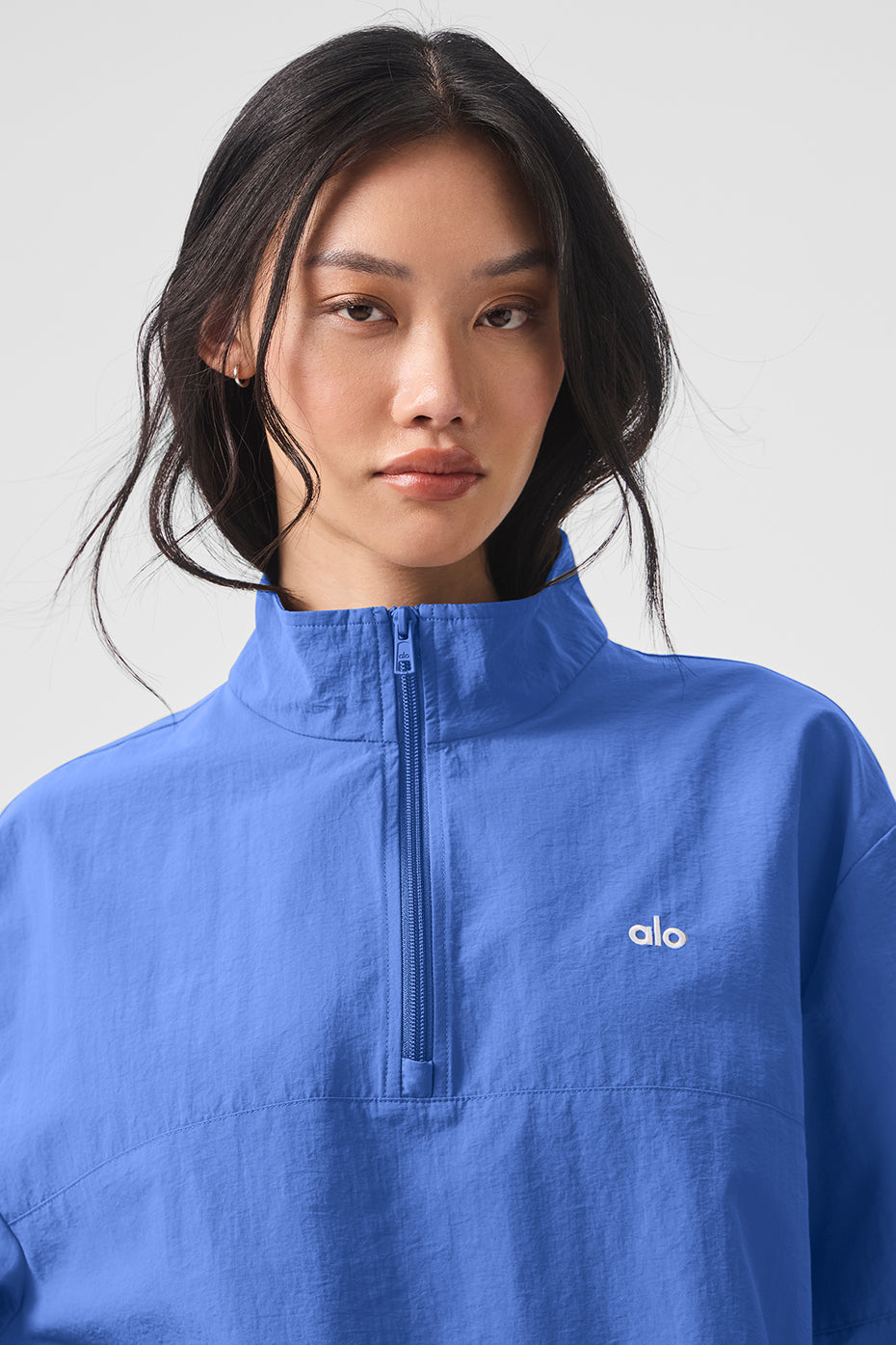 Light Weight Takeaway Track Pullover - Marathon Blue