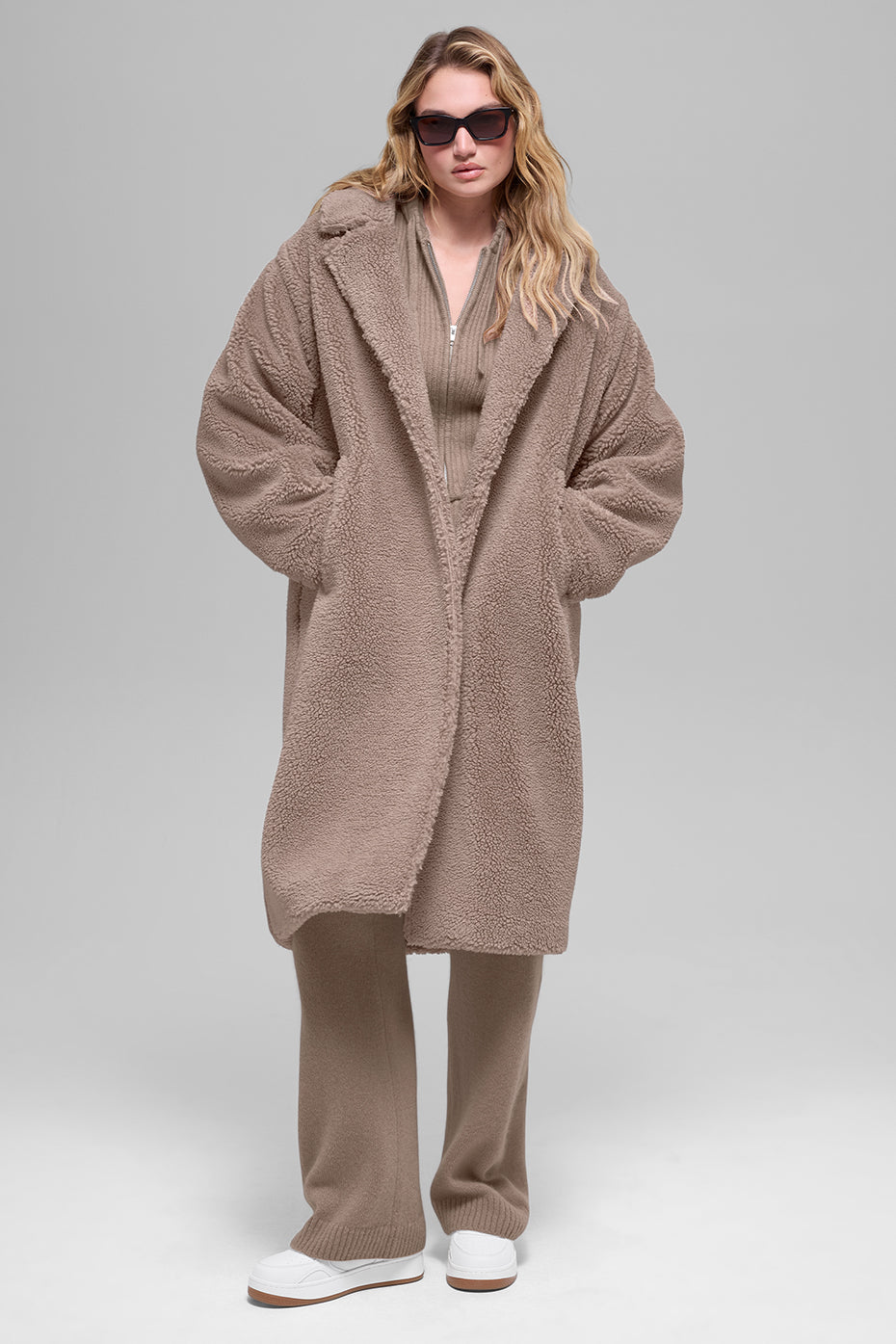 Oversized Sherpa Trench - Chai Latte