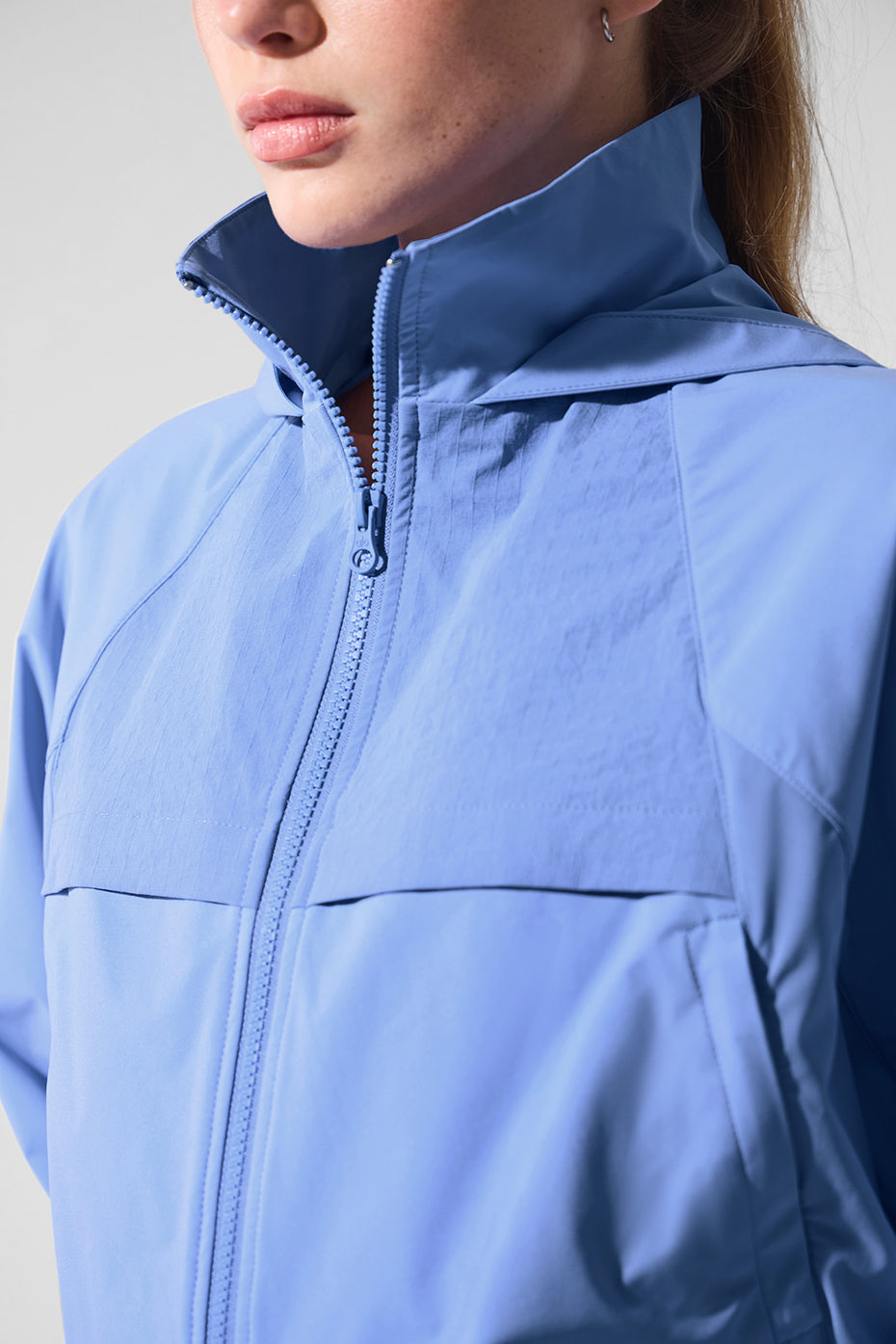 Cropped Playmaker Jacket - Crystal Clear Blue