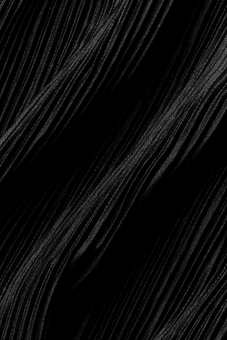 Cropped Micro Plisse Jacket - Black