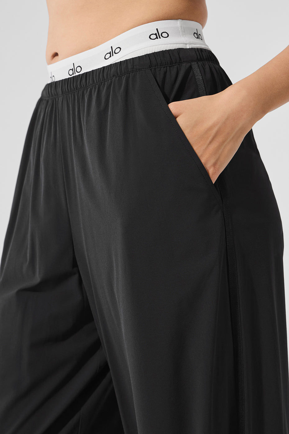 Breezy Wide Leg Pant (Long) - Black