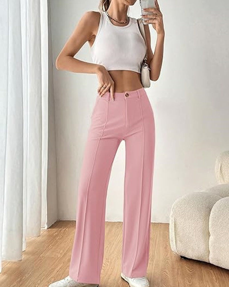 Ultra-Stretch Ponte Flare Leg Knit Pants