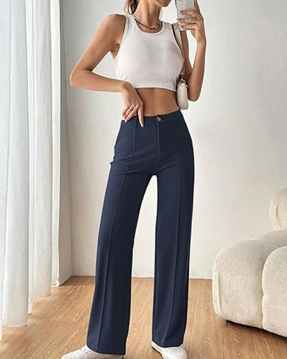 Ultra-Stretch Ponte Flare Leg Knit Pants