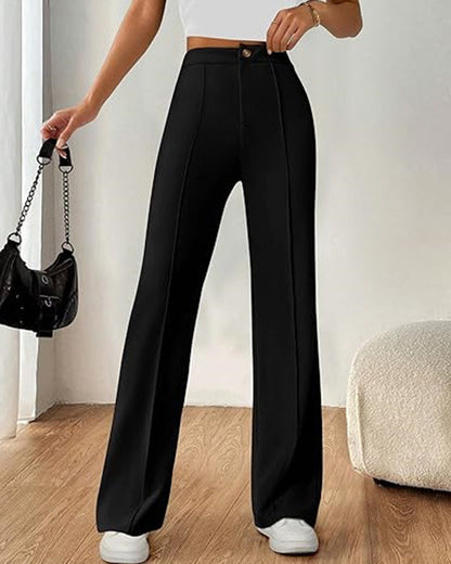 Ultra-Stretch Ponte Flare Leg Knit Pants
