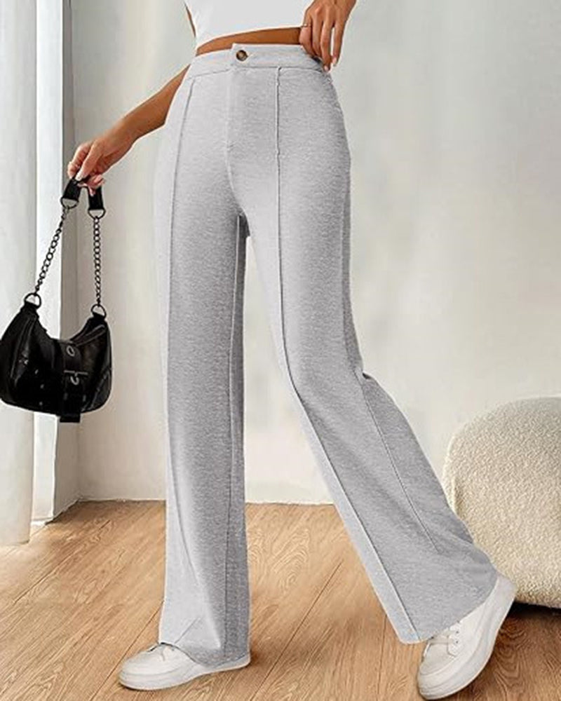 Ultra-Stretch Ponte Flare Leg Knit Pants