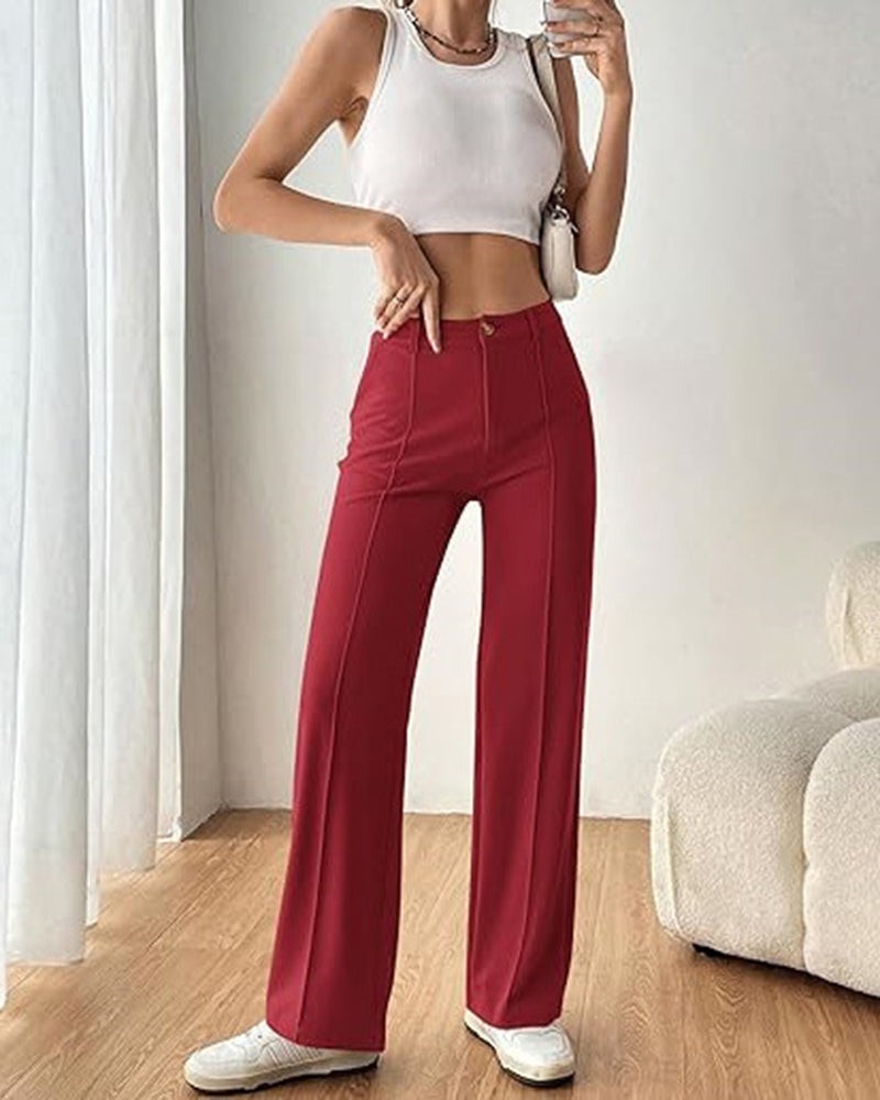 Ultra-Stretch Ponte Flare Leg Knit Pants