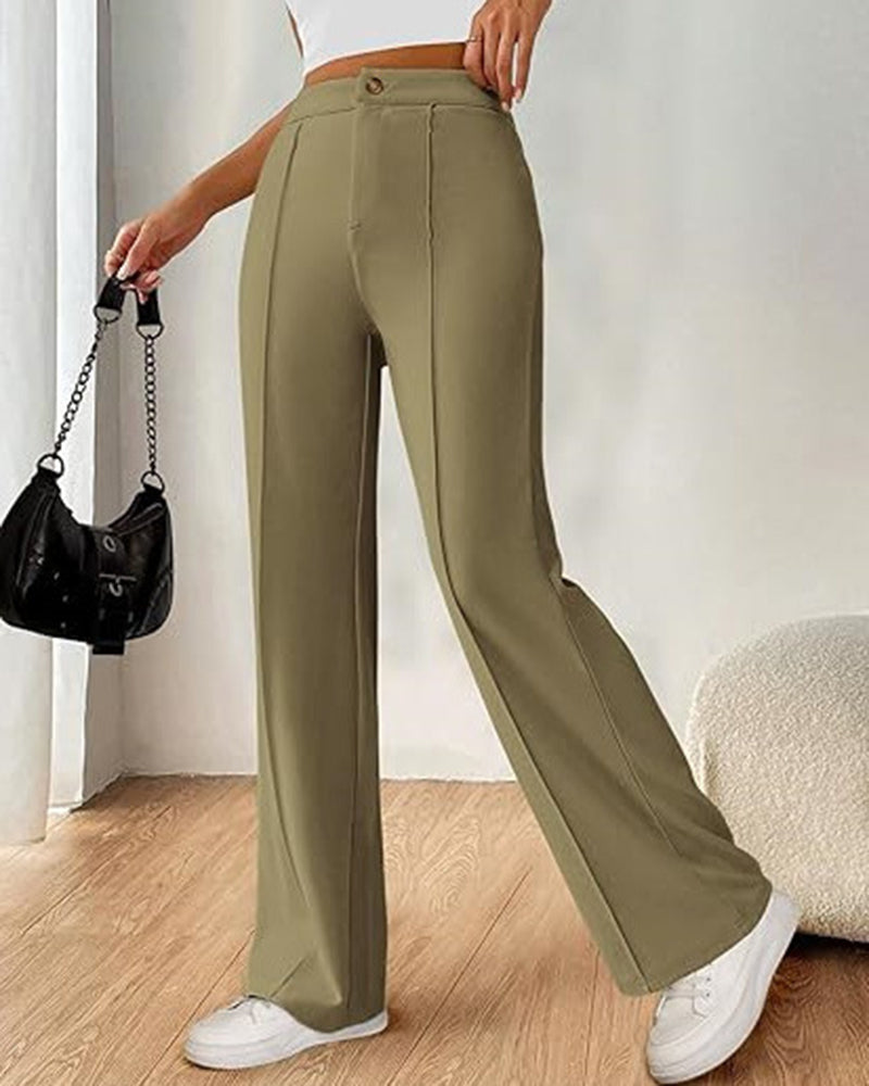 Ultra-Stretch Ponte Flare Leg Knit Pants