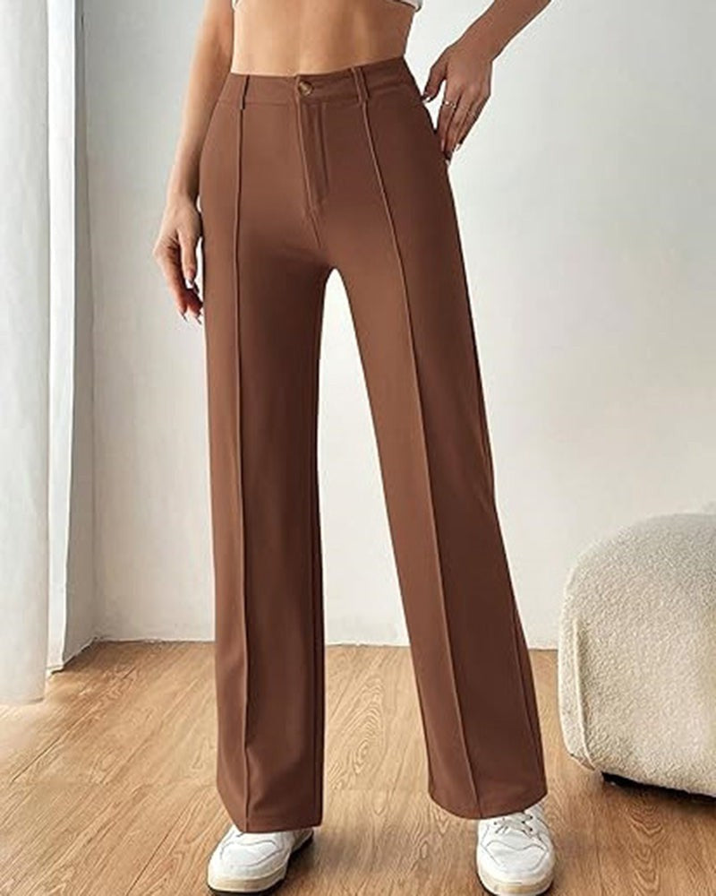 Ultra-Stretch Ponte Flare Leg Knit Pants