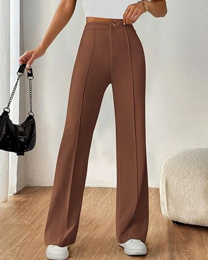 Ultra-Stretch Ponte Flare Leg Knit Pants
