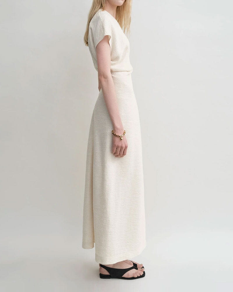 Women's Crinkled Viscose Blend Maxi Dress