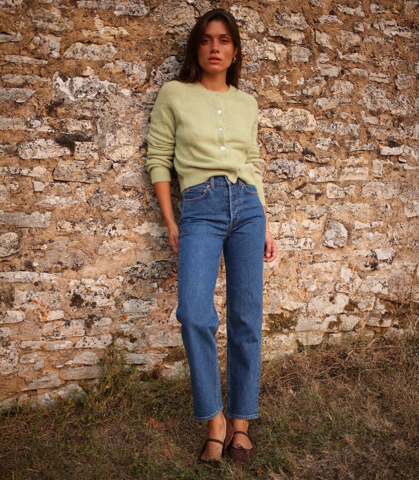 DIANA CROP JEAN -- ROUSSEAU WASH