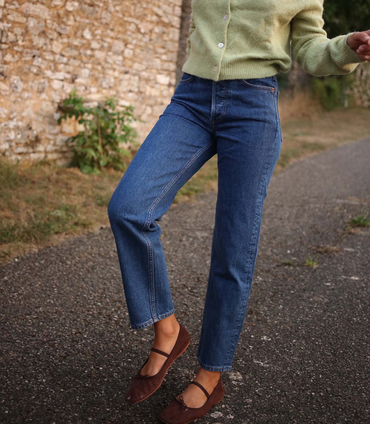 DIANA CROP JEAN -- ROUSSEAU WASH