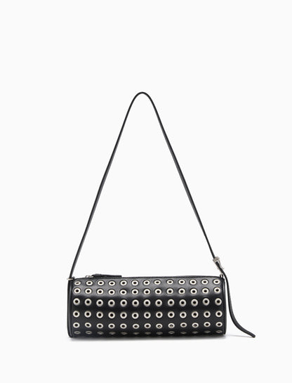 Silo Bag in Eyelet Covered Nappa