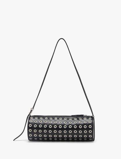 Silo Bag in Eyelet Covered Nappa
