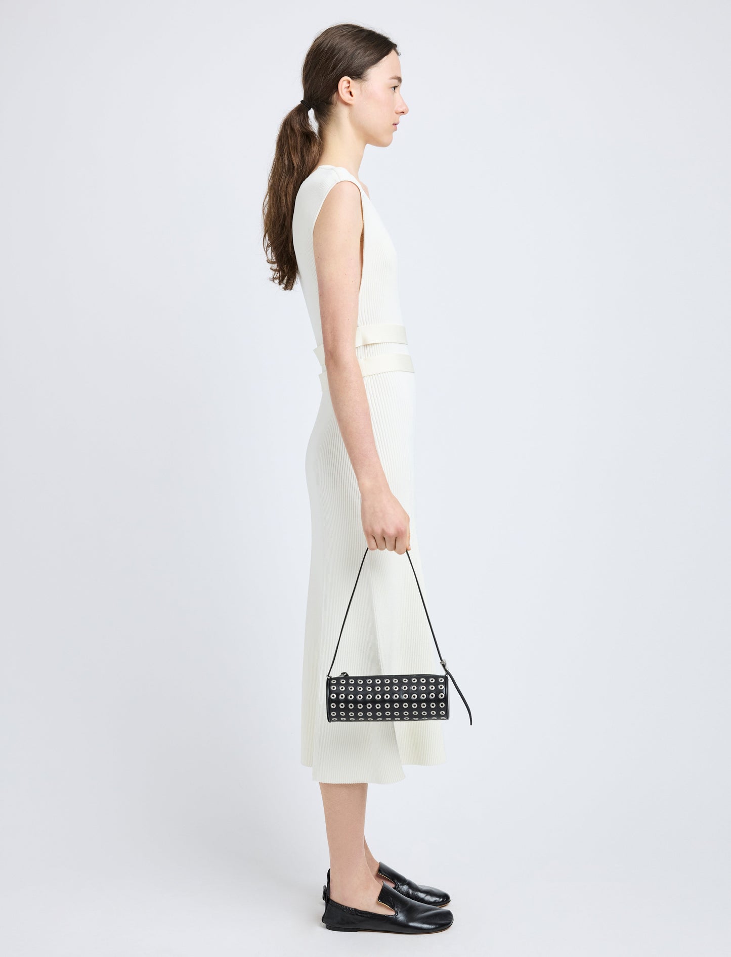 Silo Bag in Eyelet Covered Nappa