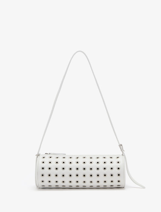 Silo Bag in Eyelet Covered Nappa