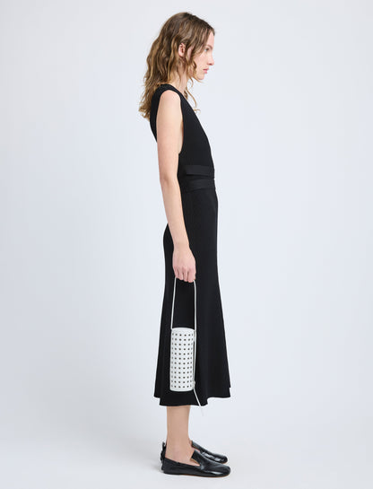 Silo Bag in Eyelet Covered Nappa