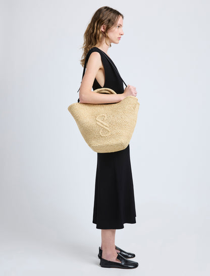 Large Chelsea Tote in Natural Raffia