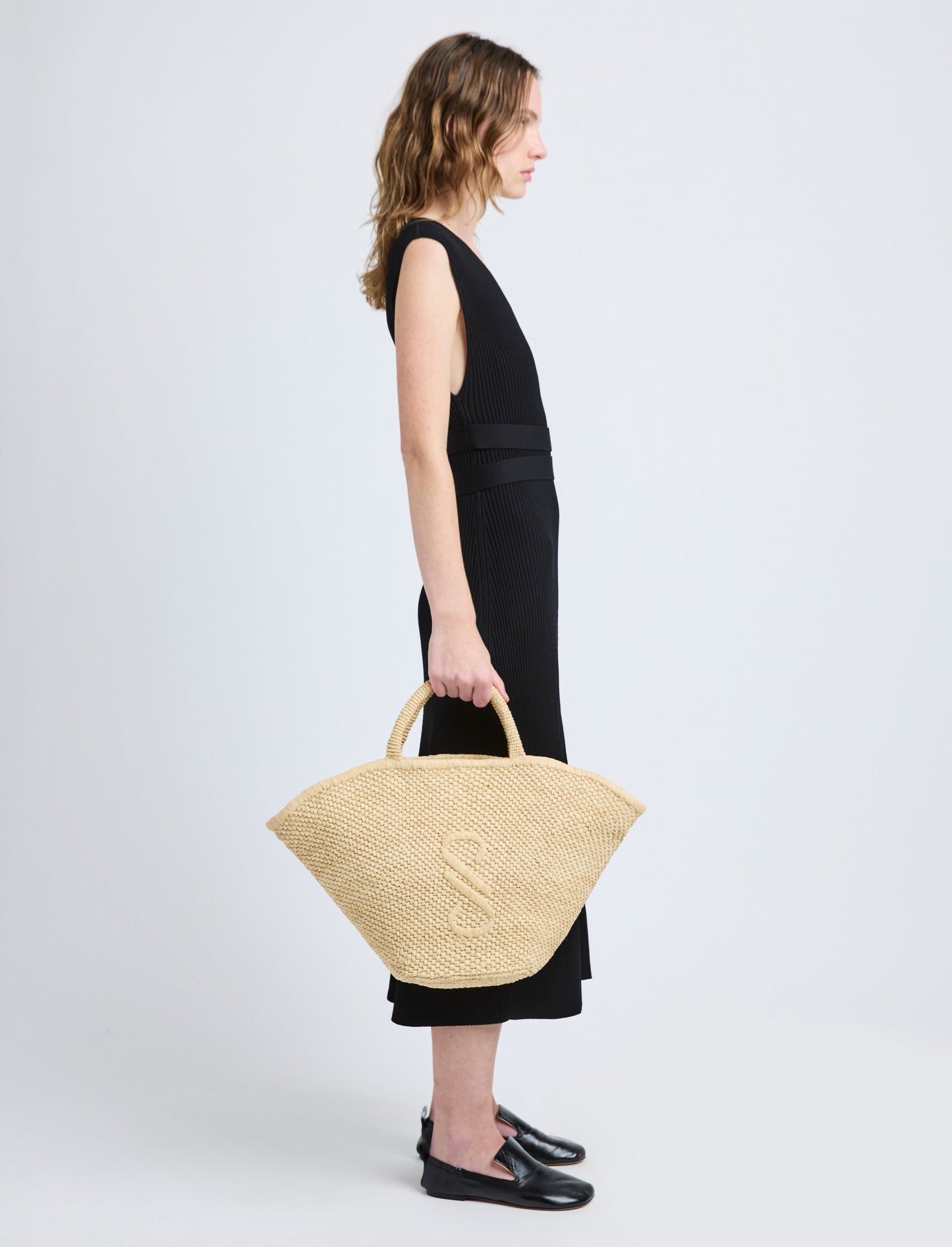 Large Chelsea Tote in Natural Raffia