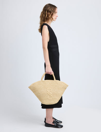 Large Chelsea Tote in Natural Raffia