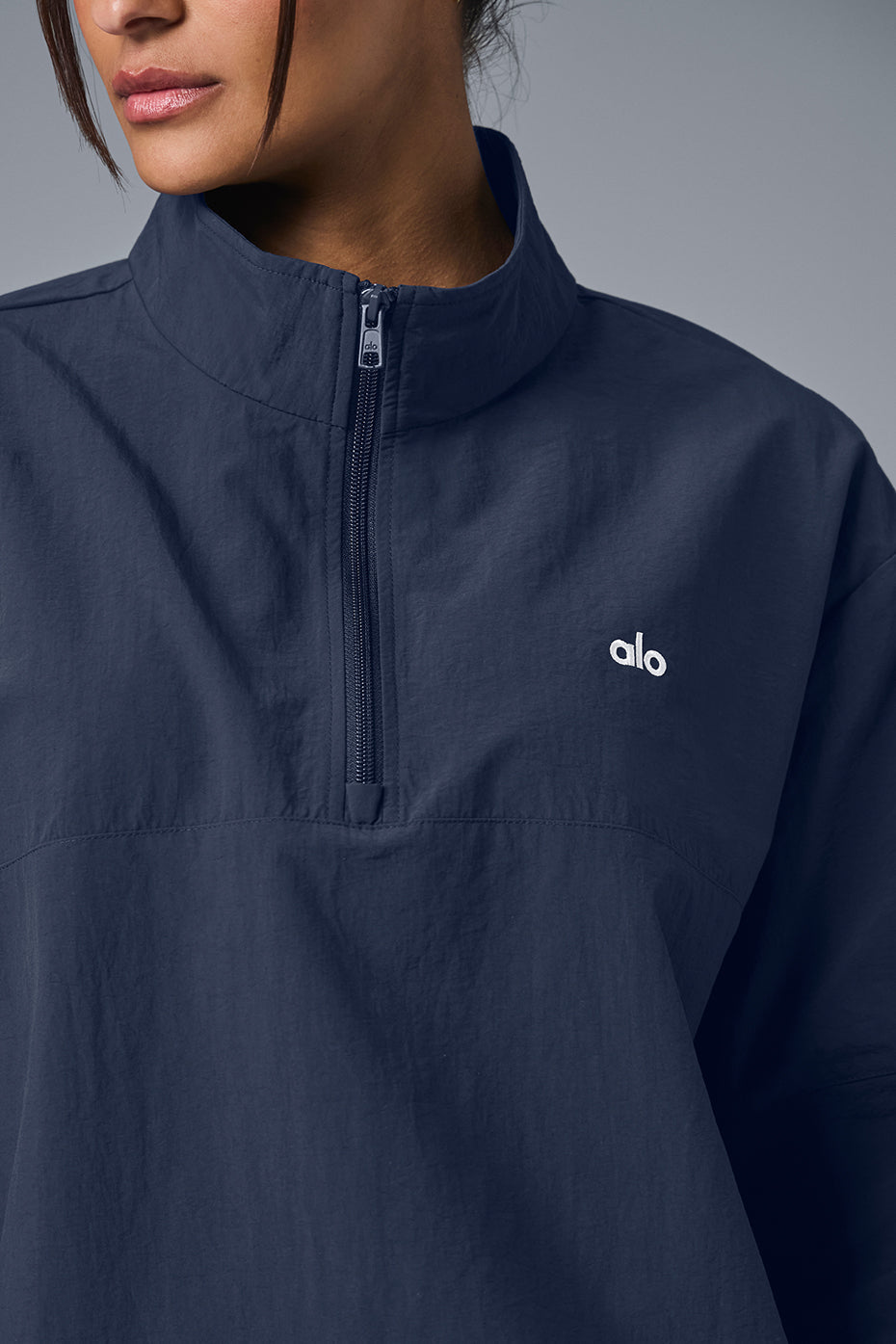 Light Weight Takeaway Track Pullover - Navy