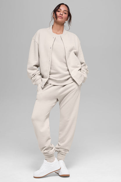 Renown Varsity Jacket - Bone