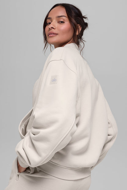 Renown Varsity Jacket - Bone