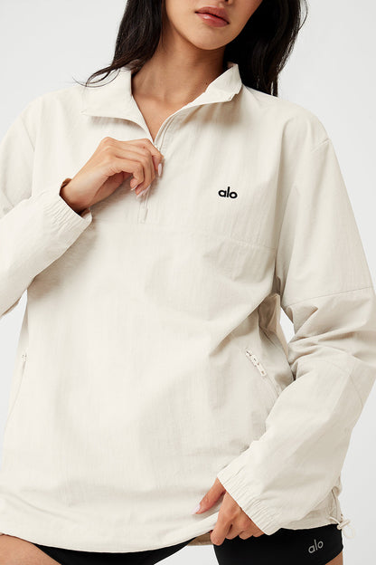 Takeaway Track Pullover - Bone