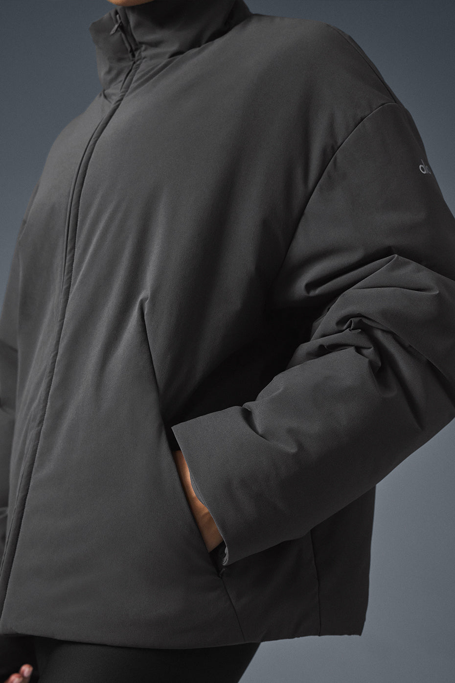 Stretch Woven Notable Jacket - Anthracite