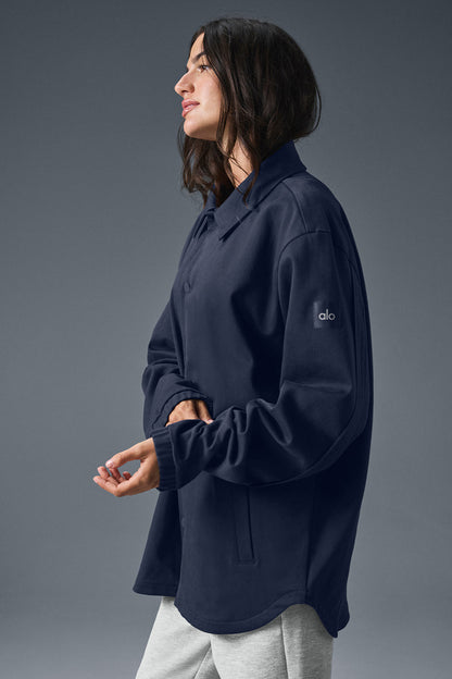 Edition Sueded Jacket - Navy