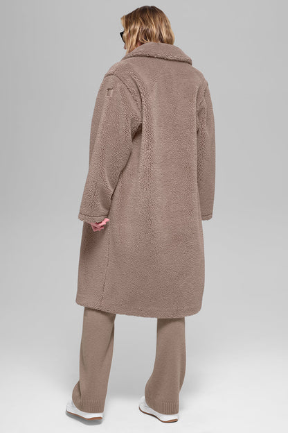 Oversized Sherpa Trench - Chai Latte