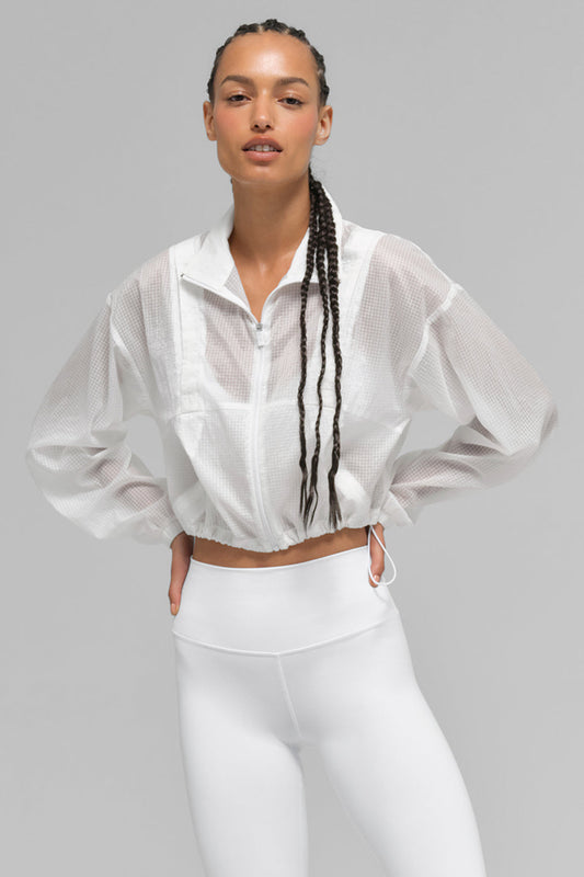 Game Time Full Zip Jacket - White