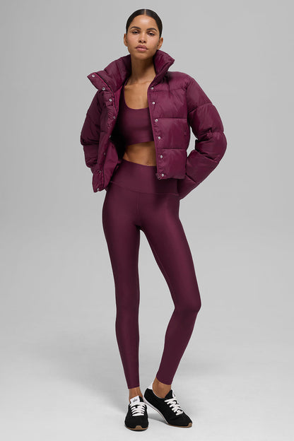 Gold Rush Puffer - Burgundy