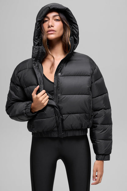 Aspen Love Puffer Jacket - Black
