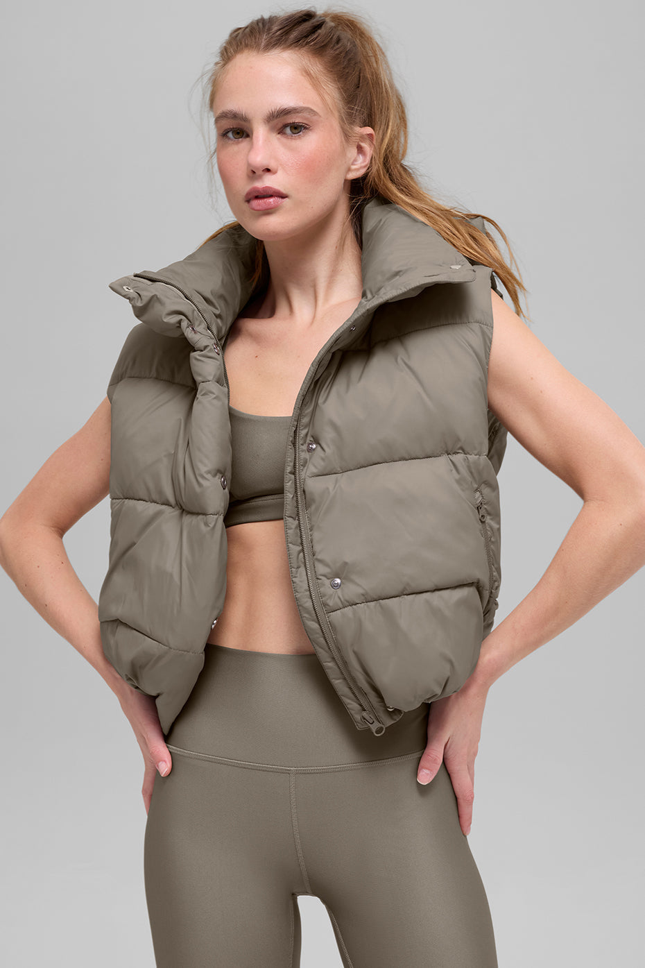 Gold Rush Puffer Vest - Light Cocoa