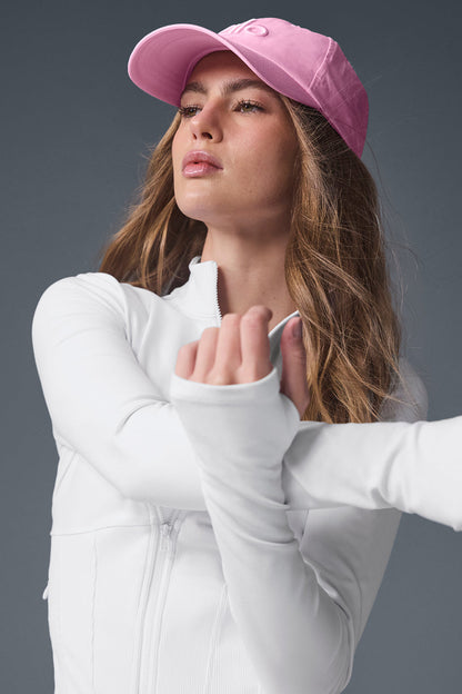 Airbrush Corset Full Zip Jacket - White