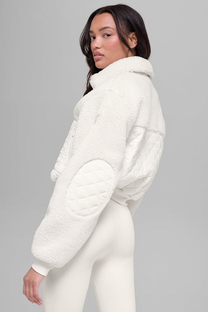 Sherpa Edge Bomber - Ivory