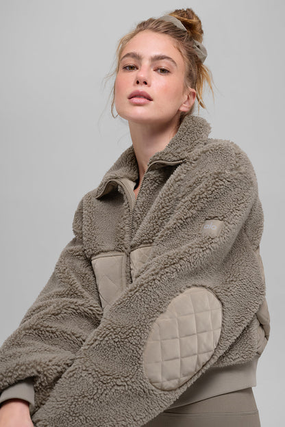 Sherpa Edge Bomber - Light Cocoa