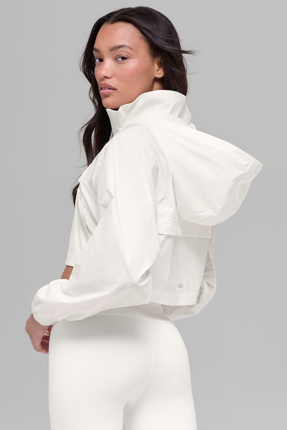 Cropped Playmaker Jacket - Ivory