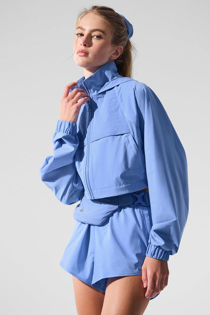 Cropped Playmaker Jacket - Crystal Clear Blue