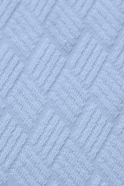 Cropped Doubles Only Full Zip Jacket - Seashell Blue