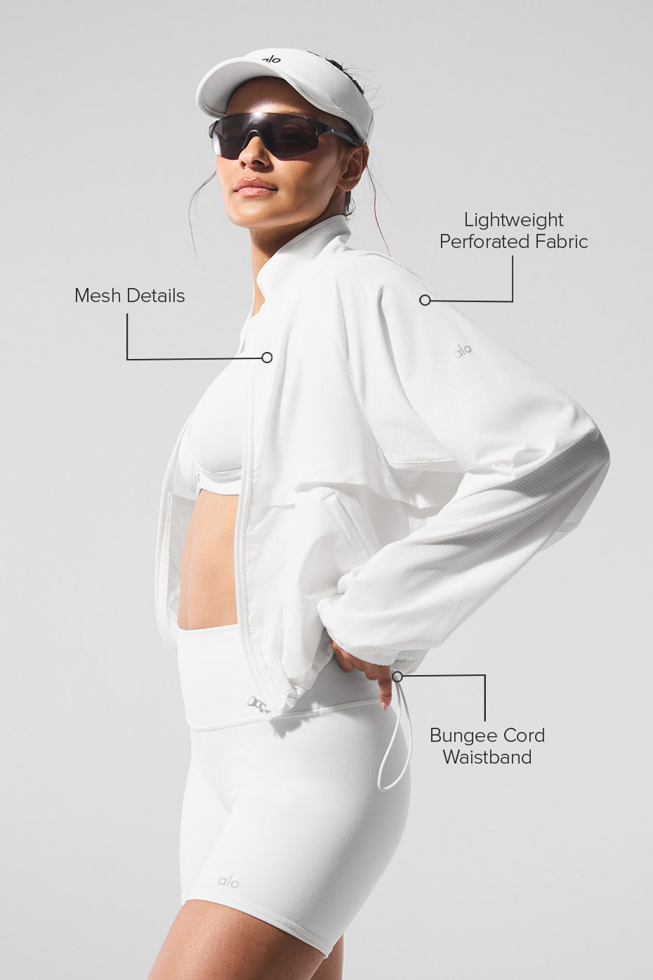 Sport Star Full Zip Jacket - White