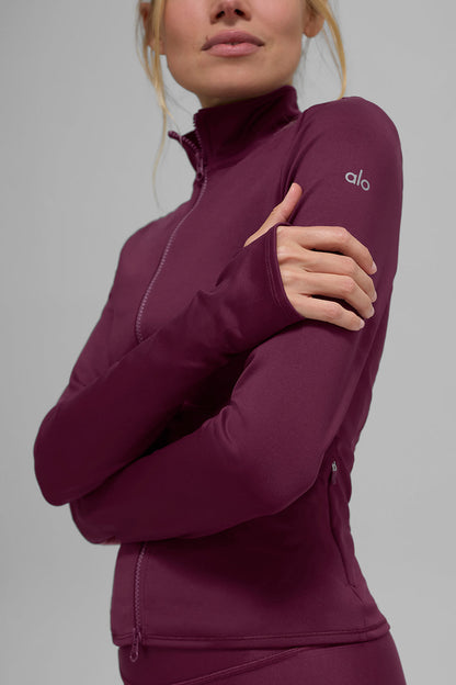 Airlift Winter Warm Radiant Full-Zip Jacket - Burgundy