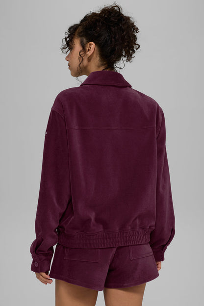 Micro Corduroy On Duty Jacket - Burgundy