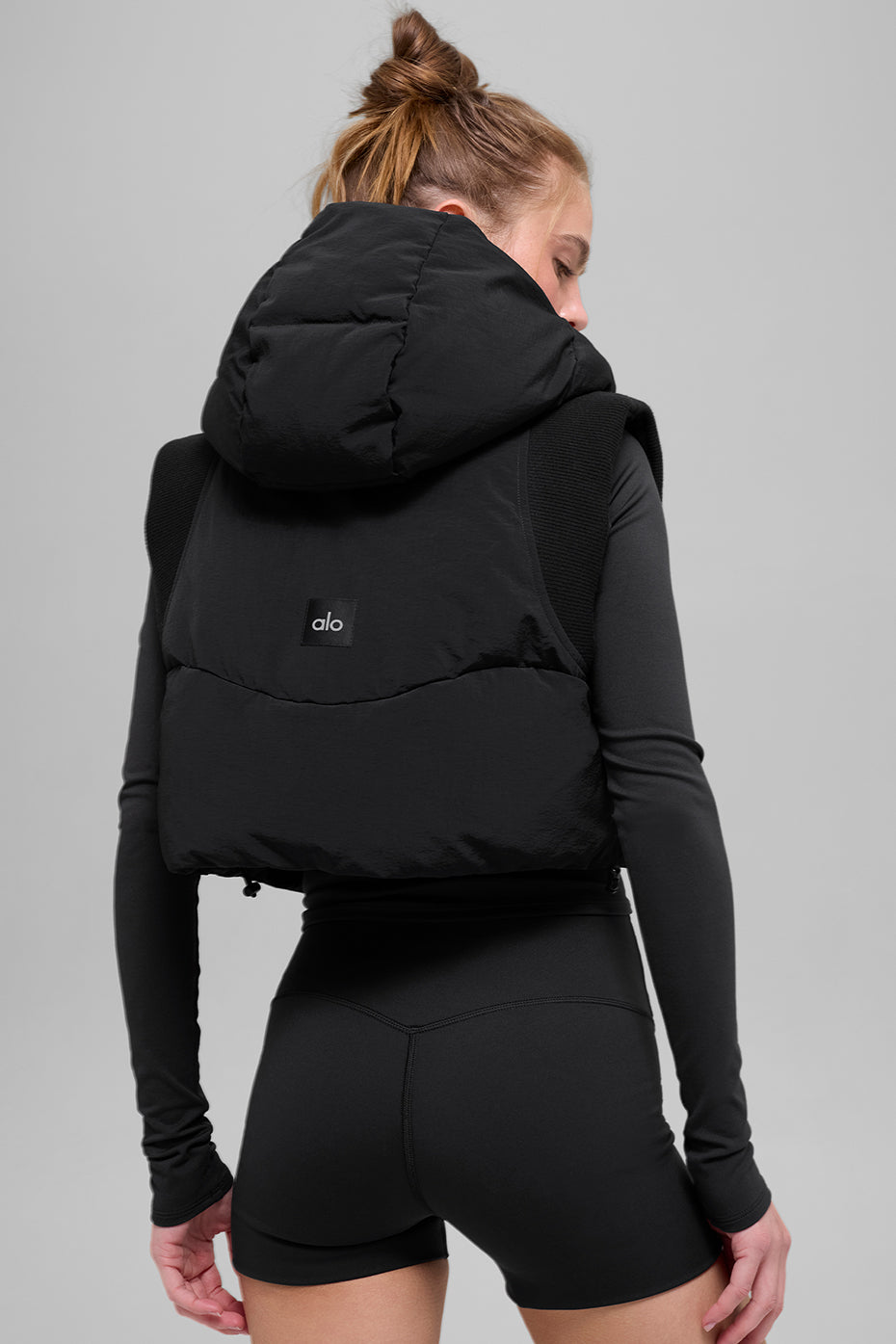 Fast Lane Puffer Vest - Black