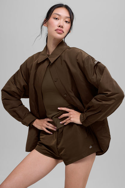 Socialite Shacket - Espresso