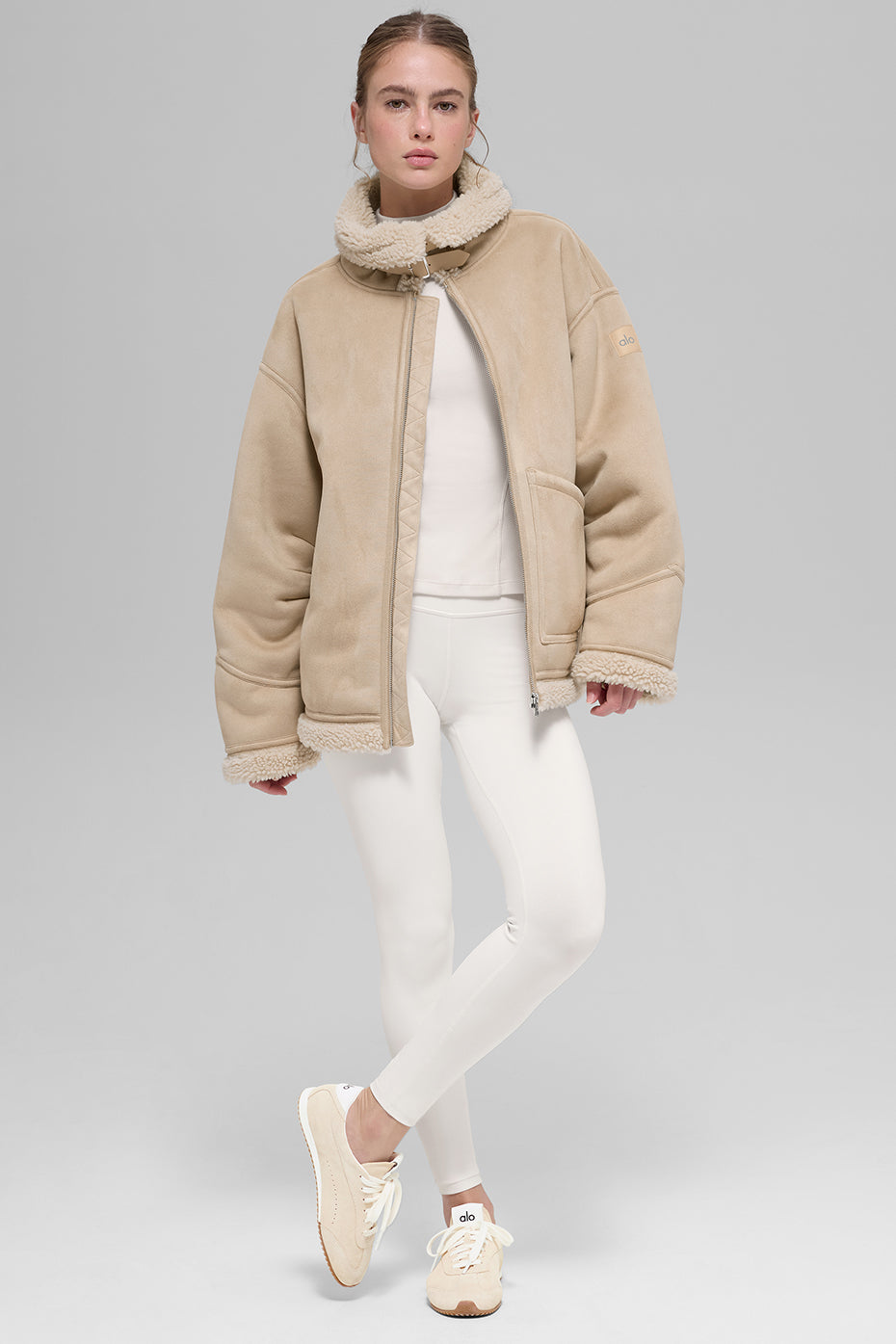 Faux Shearling Grand Jacket - Woodland Tan