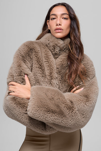 Faux Fur Allure Jacket - Oat