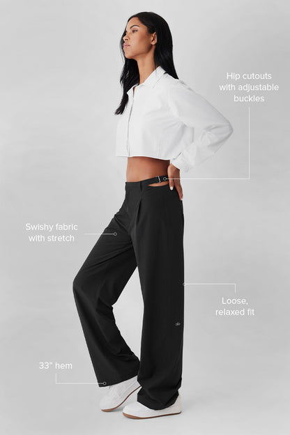 Mid-Rise Showdown Trouser - Black