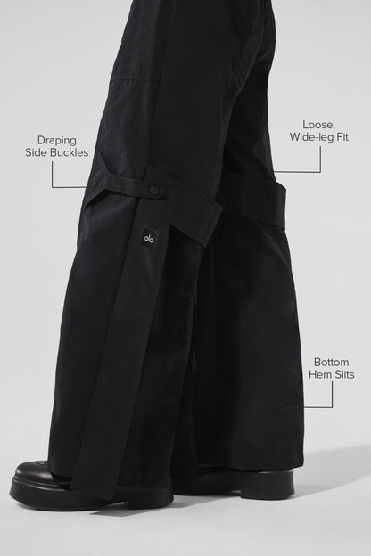High-Waist Voyager Trouser - Black